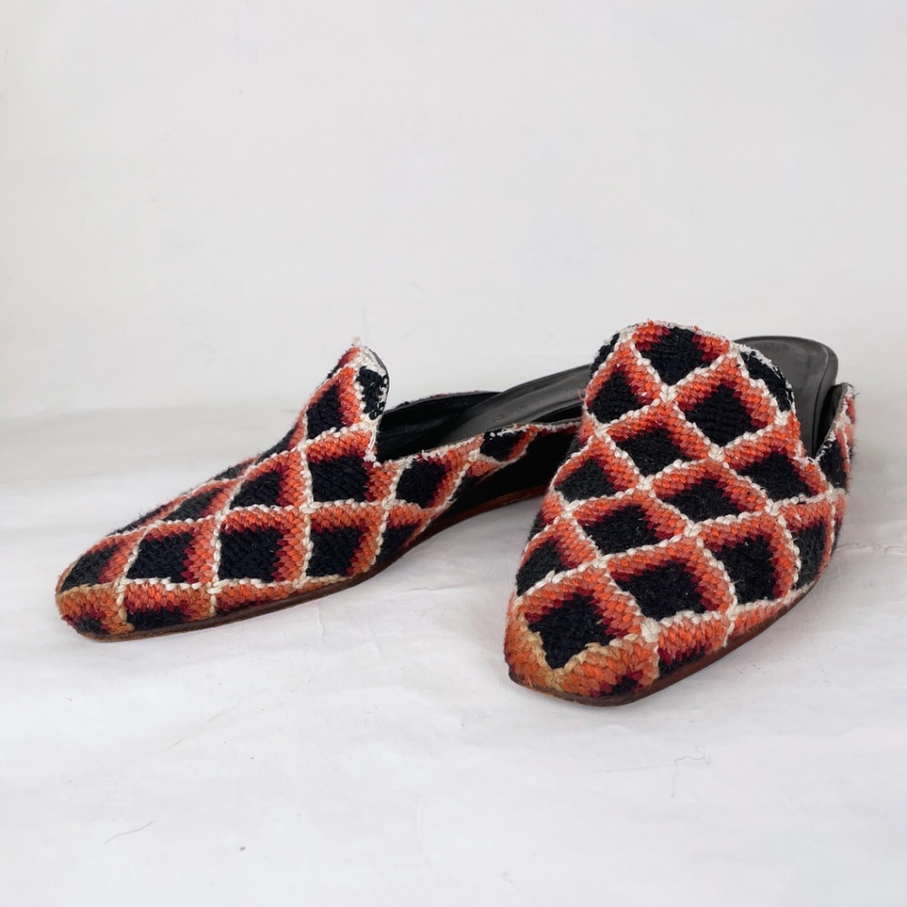 Rachel Comey Needlepoint Wald Wedge Mule Shoe Size 6 - Picture 2 of 16